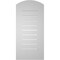 Ekena Millwork Arch Top Surface Mount PVC Gable Vent: Non-Functional, w/ 3-1/2"W x 1"P Standard Frame, 16"W x 32"H GVPAR16X3201SN - alternate 3